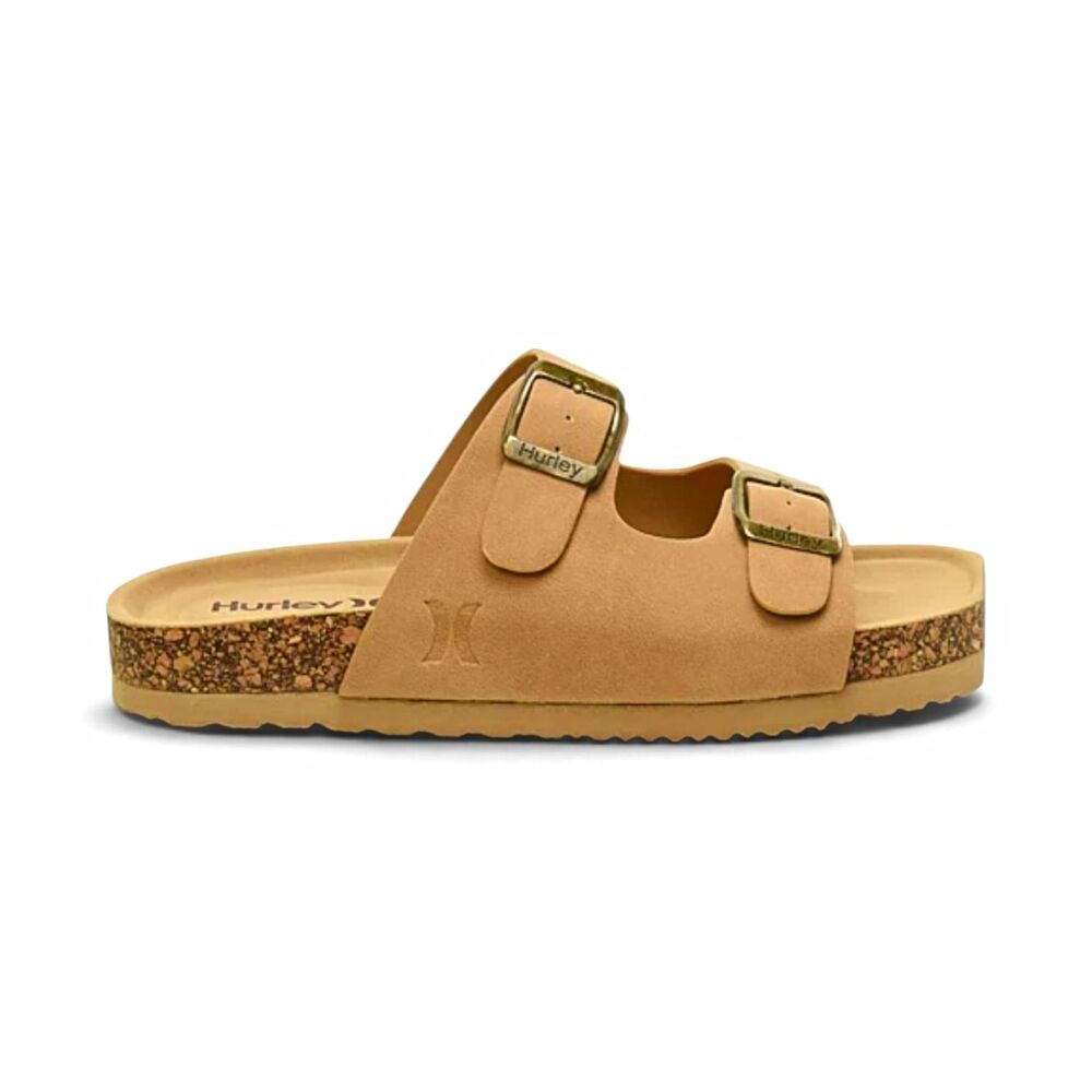 Hurley Jameer Kids Slide Sandals US 13 Medium Sand Buckle Synthetic Open Toe